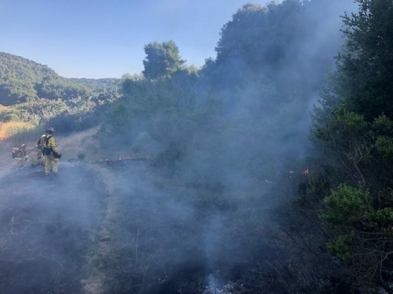 A smoky fire was quickly extinguished Friday evening.