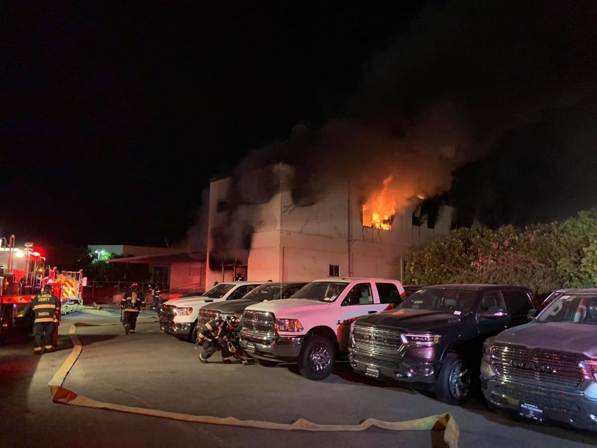 It took about an hour for firefighters to extinguish the flames.