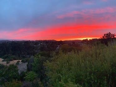Glorious sunset photo taken in Castro Valley, Calif.