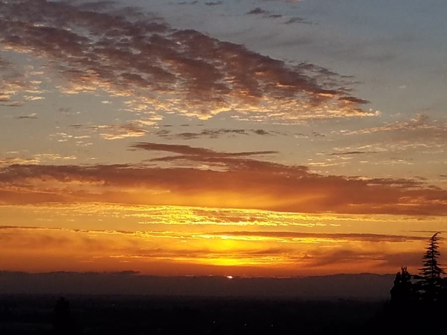 Sunset photos taken in Castro Valley, Calif.