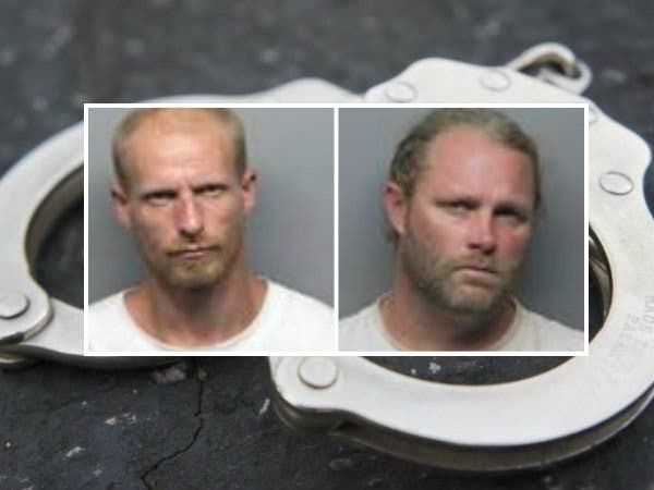 Scott White and Joshua Anderson were arrested in Walnut Creek, Calif.