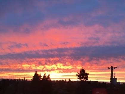 Sunset over Piedmot, Calif.