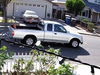 Another angle of the suspect vehicle in a pedestrian hit-and-run crash.