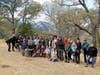 Volunteers gather int he shadow of Mount Diablo, Calif.