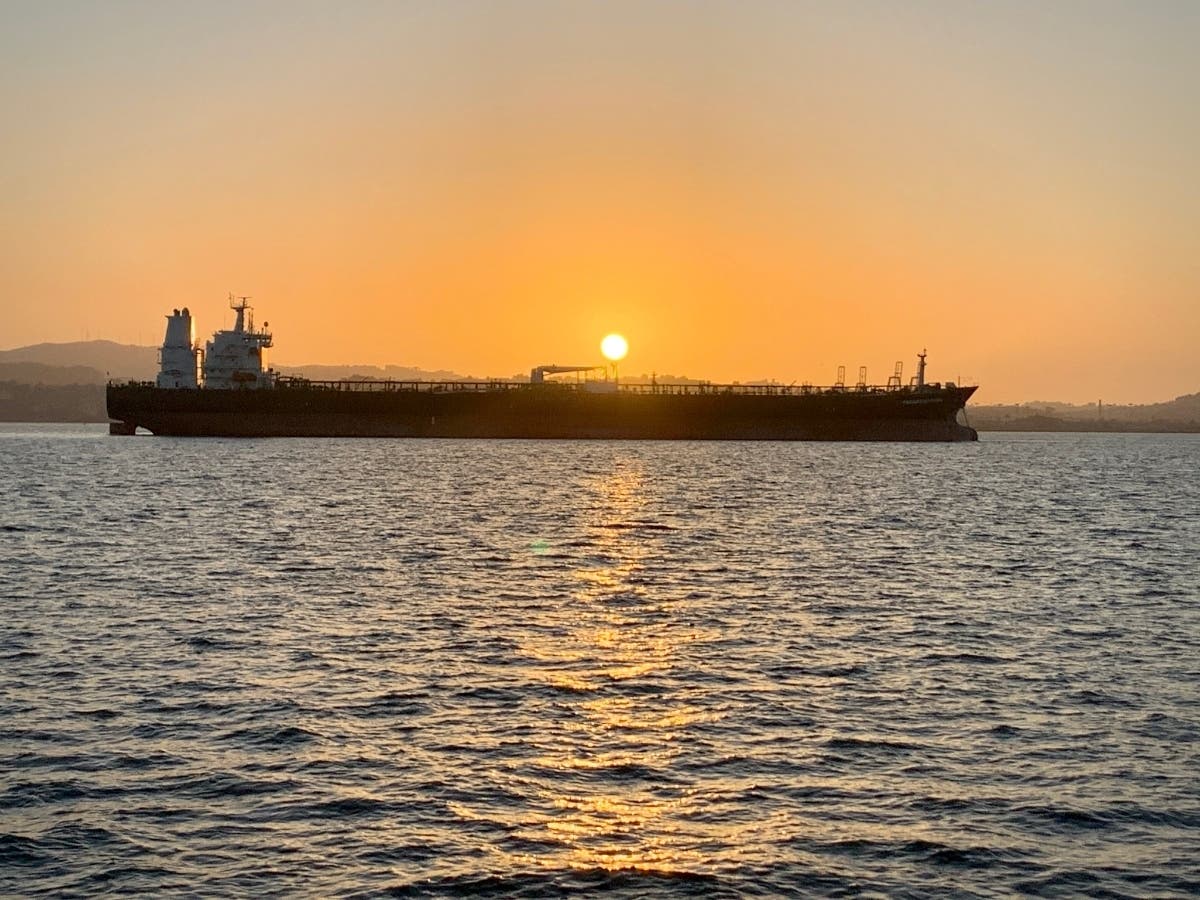 Tanker ship in San Francisco Bay. Photo taken on Nov. 21, 2019.