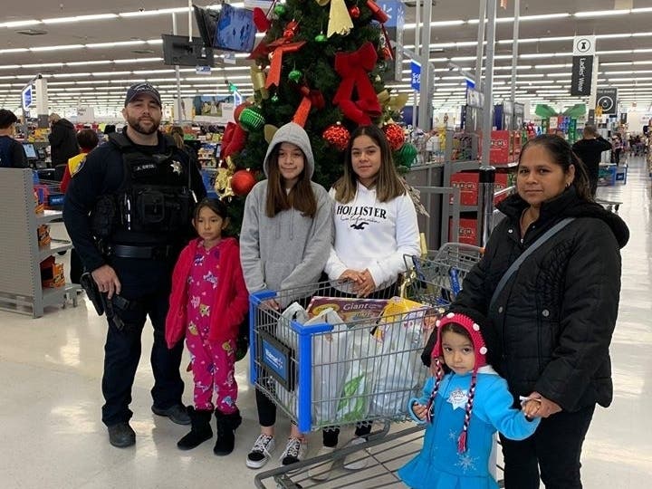 The Union City Shop-With-A-Cop program in Union City, Calif.