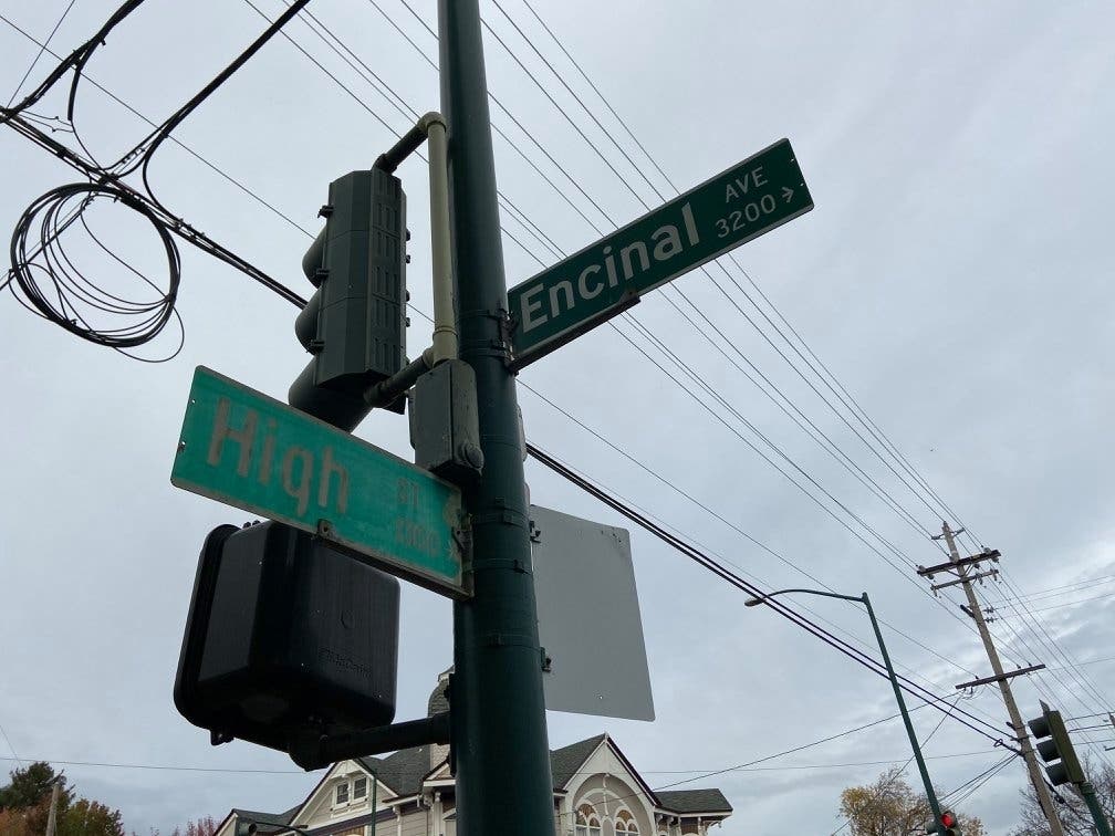 The City of Alameda is replacing faded signs, repainting crosswalks, and taking other actions.