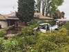 Although the truck hit the home, there was no structural damage to the home.