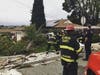 The aftermath of the crash.