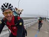 Doug says that Ricky was the first dog to ride over the Richmond-San Rafael Bridge after the bike lane was opened.