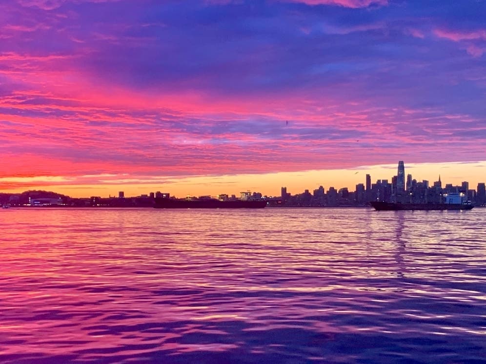 San Francisco Bay sunset.