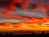 Sunset over San Francisco Bay. Photo take from the Richmond Annex, Calif.