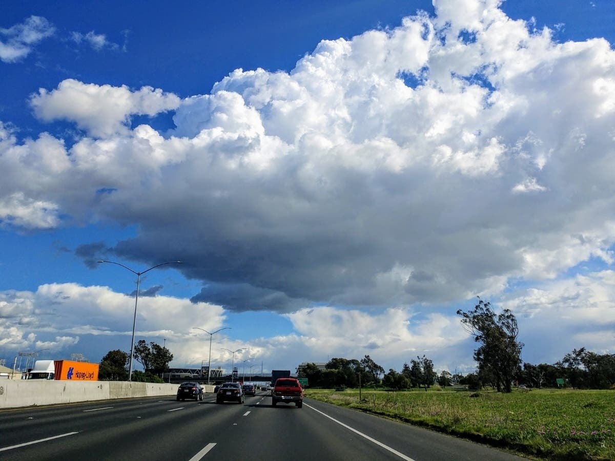 Photo taken from I-880 in San Leandro, Calif.