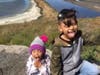 Anthony and Ariah hiking at Coyote Hills Regional Park in Fremont, Calif.