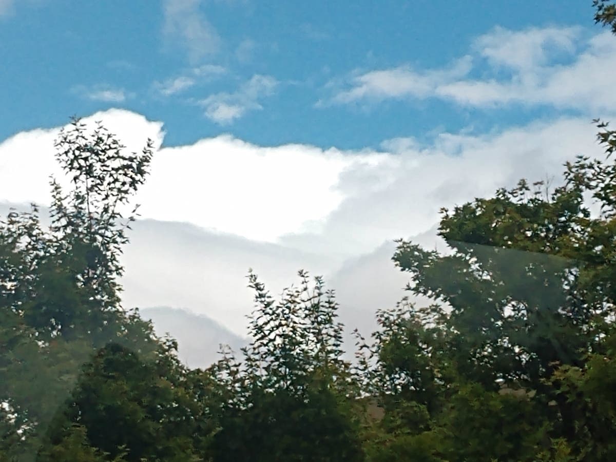 Clouds over Union City, Calif.
