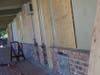 Businesses being boarded up in Pinole on June 2.