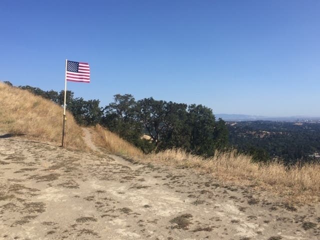 American flag, Walnut Creek, Calif. 