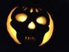 Carved pumpkin in Union City, Calif.