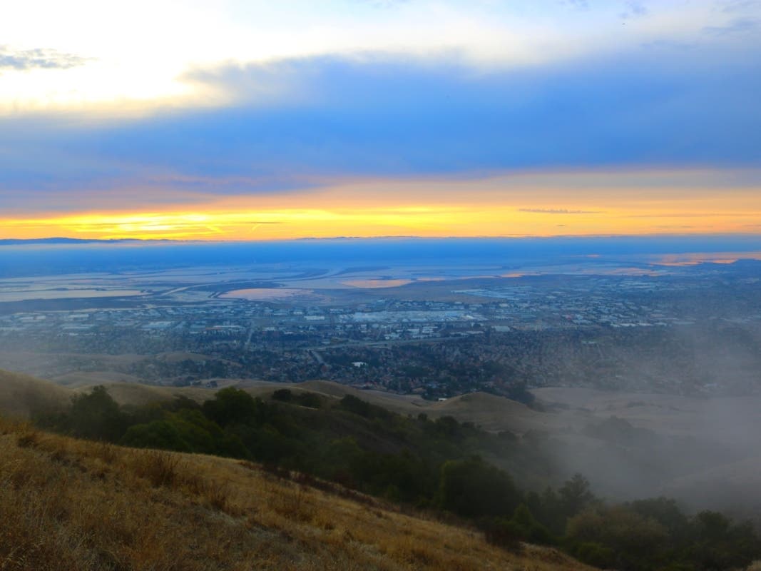 View from Mission Peak, Fremont, Calif.