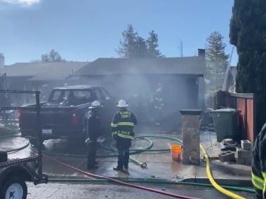 The fire was on San Andreas Drive.