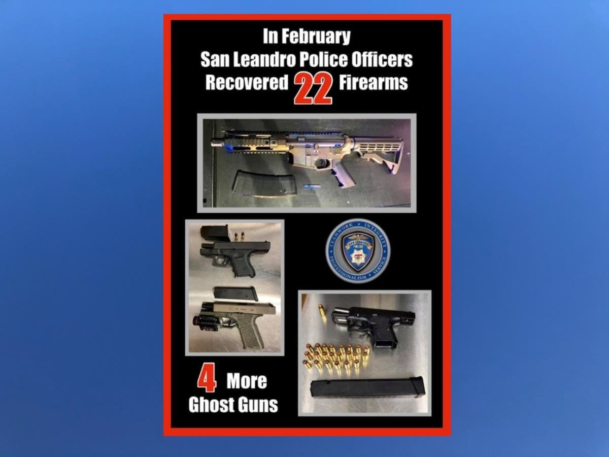 Some of the weapons seized during February.