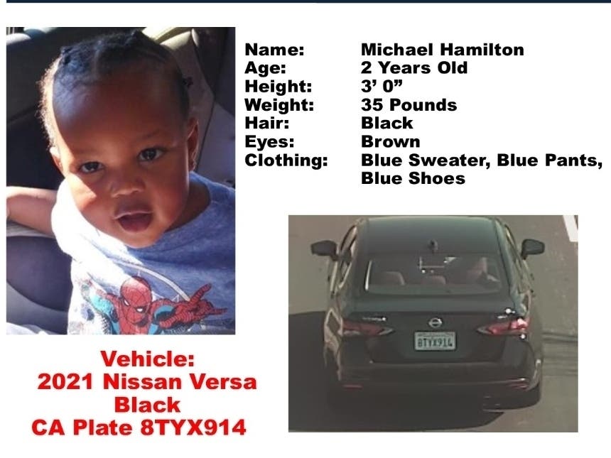 Officials issued an Amber Alert for Michael Hamilton.