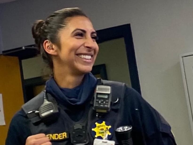 Deputy Lisa Bender helped save a frantic father from making an expensive mistake.