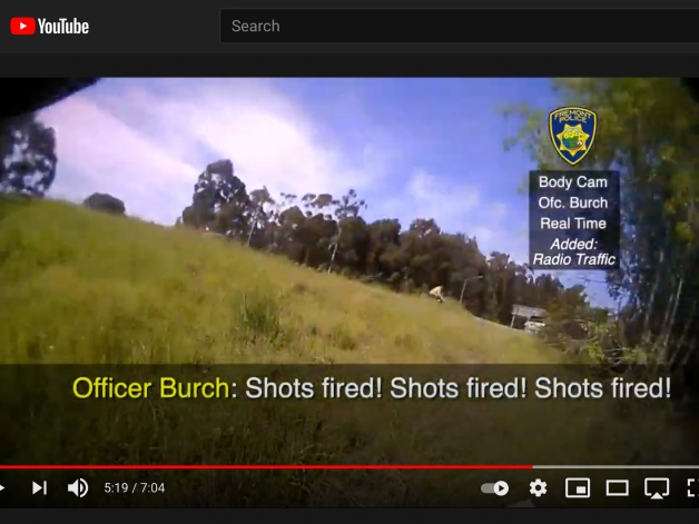 Body cam video of an officer-involved-shooting.