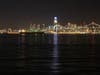 The Bay Bridge and San Francisco.
