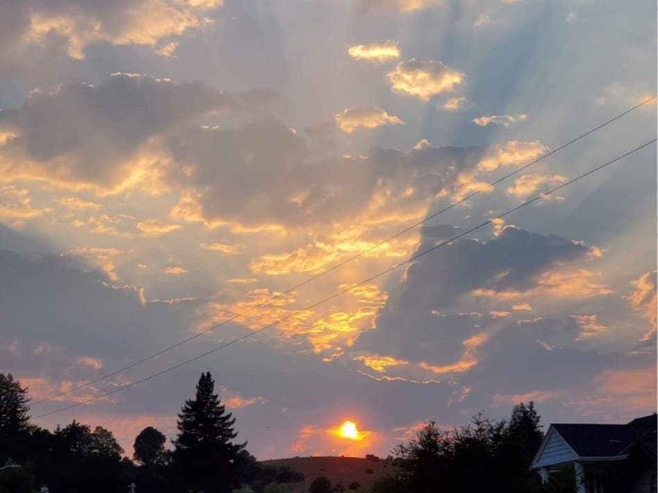 Sunset over Moraga, Calif.