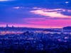 The San Francisco skyline, Bay Bridge, Golden Gate Bridge, islands and San Francisco Bay all captured in one stunning photo.