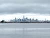 San Francisco on a cloudy day, as seen from Alameda.