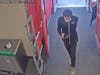 Accused thief at Target in December.