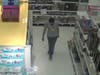 Accused thief at Target in November.