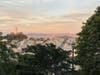 San Francisco at sunset from Ina Coolbrith Park.