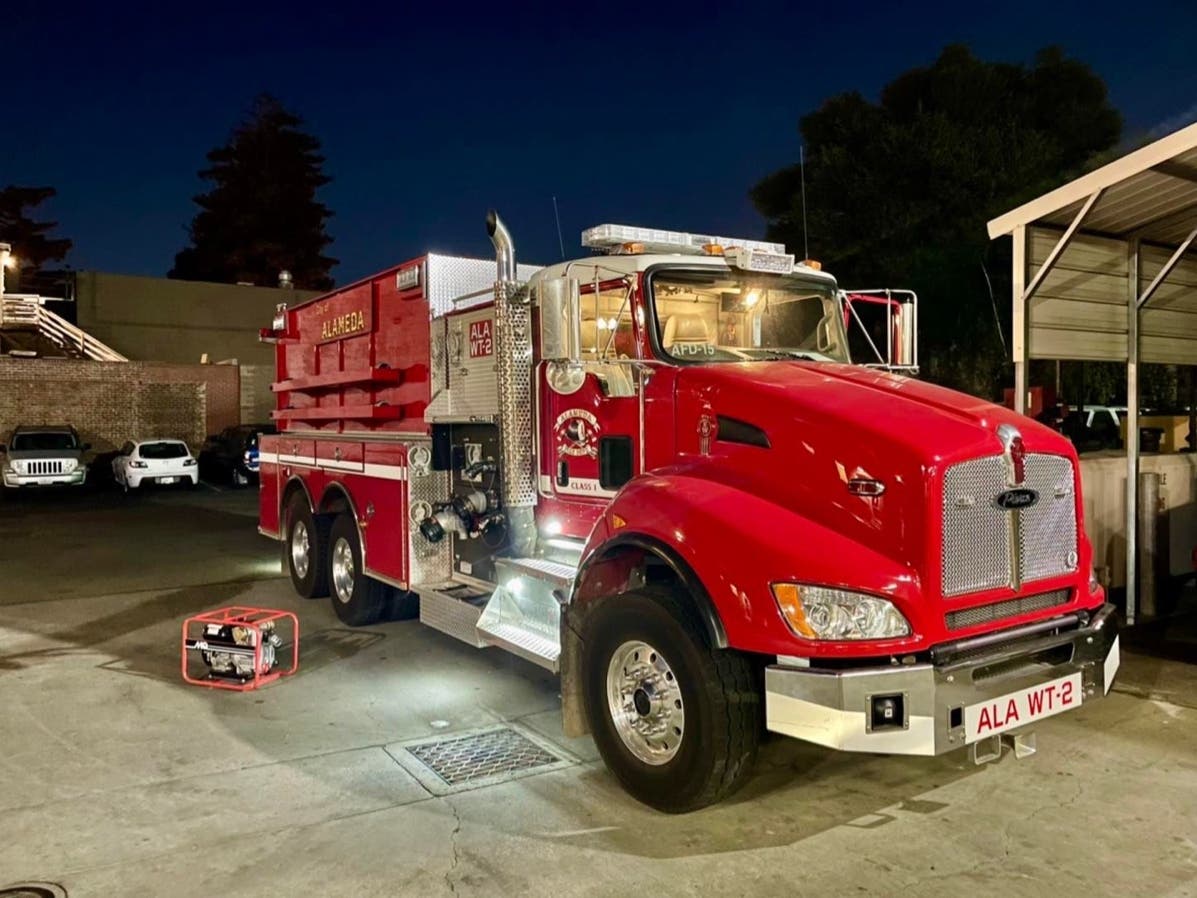 This water tender and its crew have deployed to a wildfire.