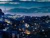 City, Bay and Bridge at night.