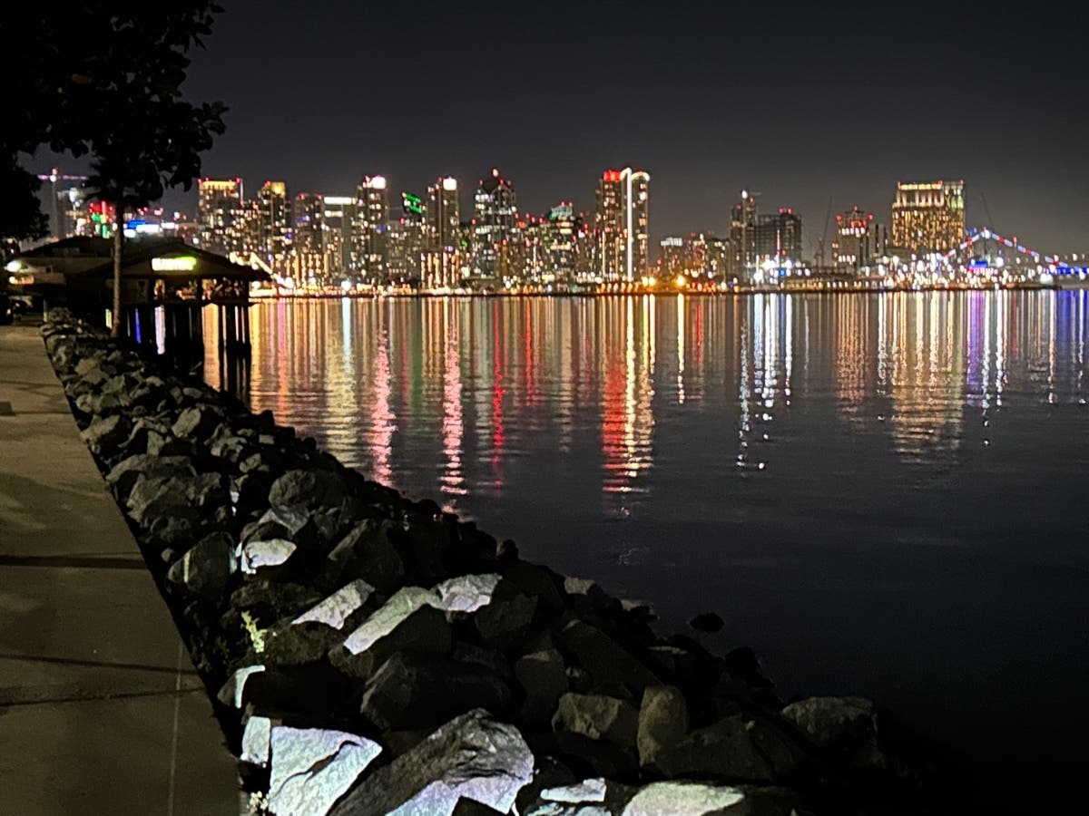 San Diego from Harbor Isle Drive.