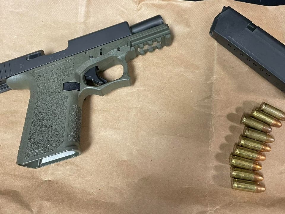 Gun and ammunition seized from a suspect in Union City.