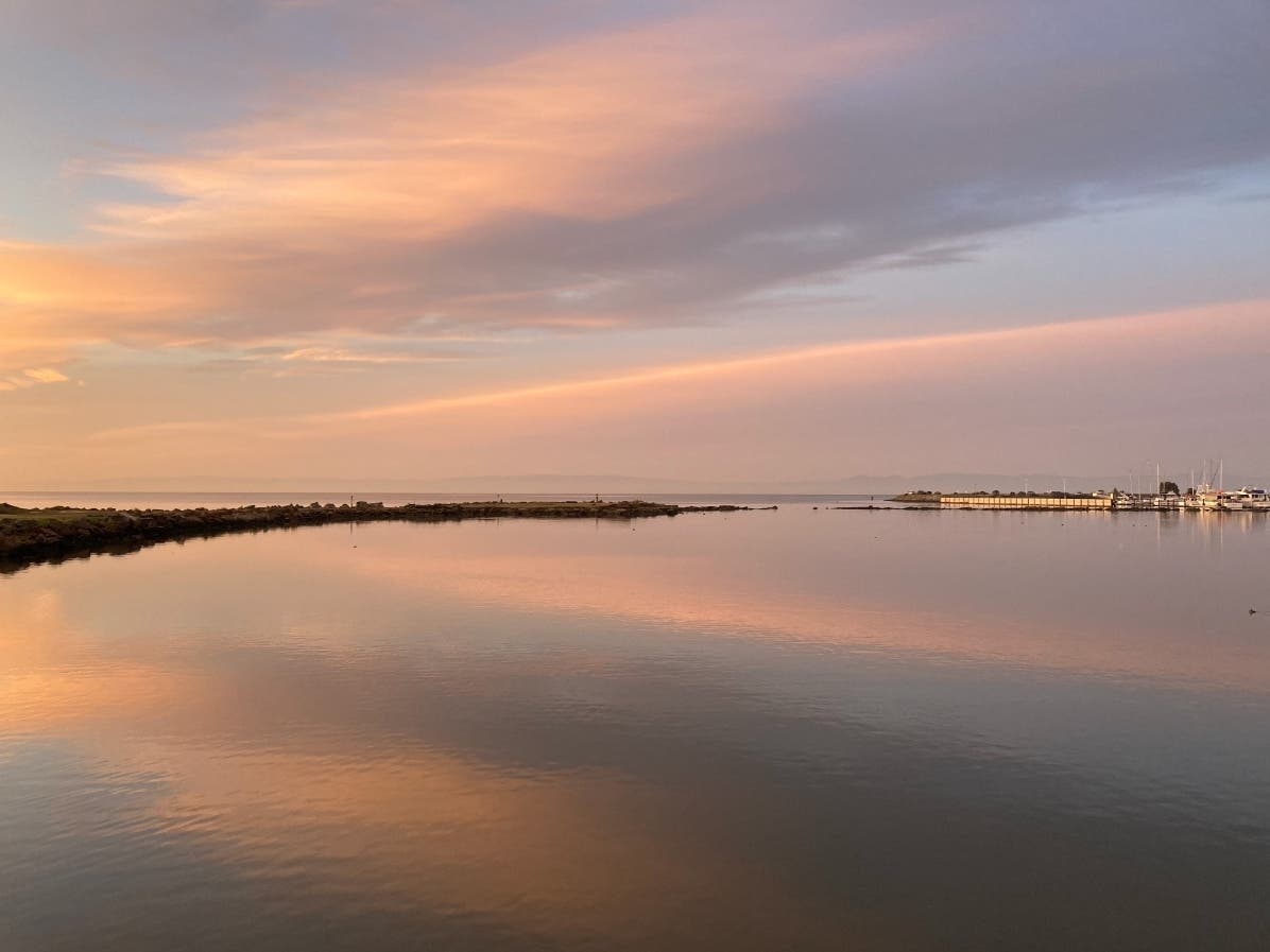 Sunrise over Crown Harbor, Alameda, Calif.