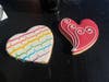 Valentine's Day themed cookies.