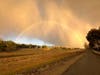 A full rainbow over Alameda Creek, Fremont, Calif.