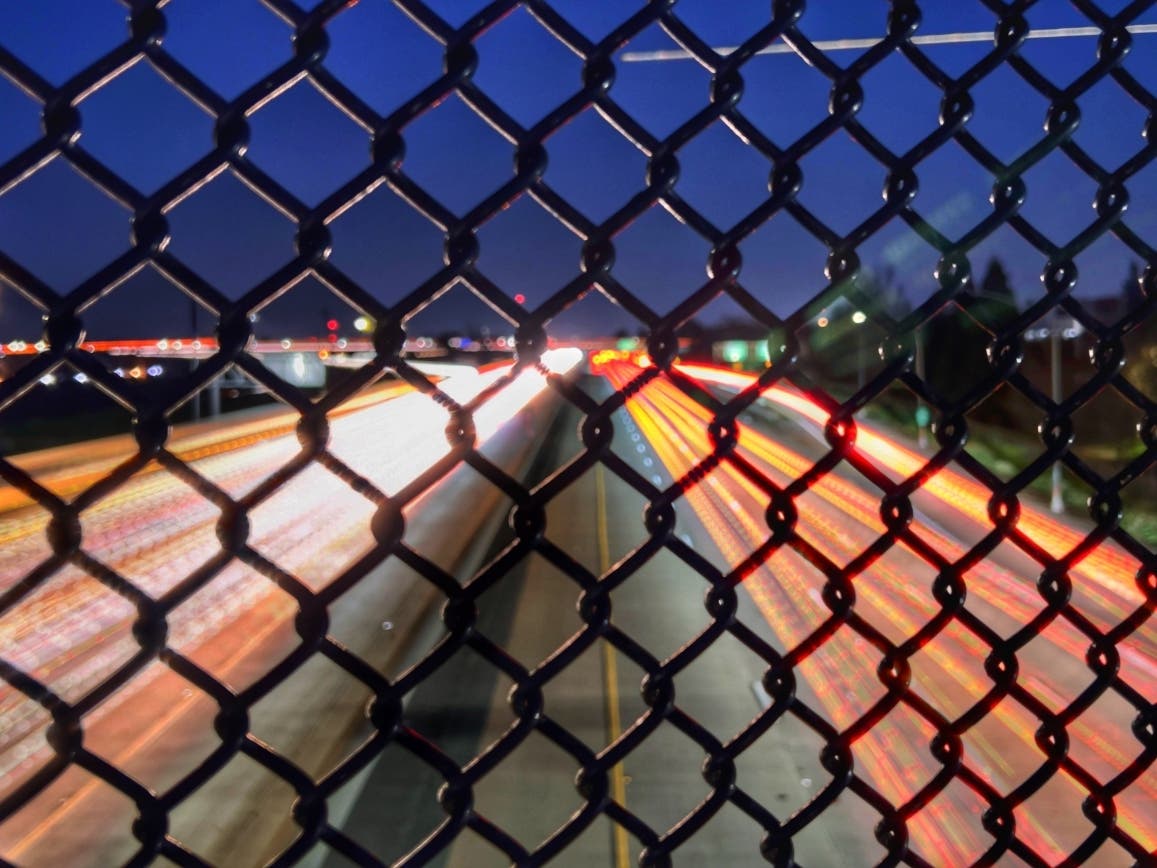 A night view of I-80 in Sacramento, Calif.