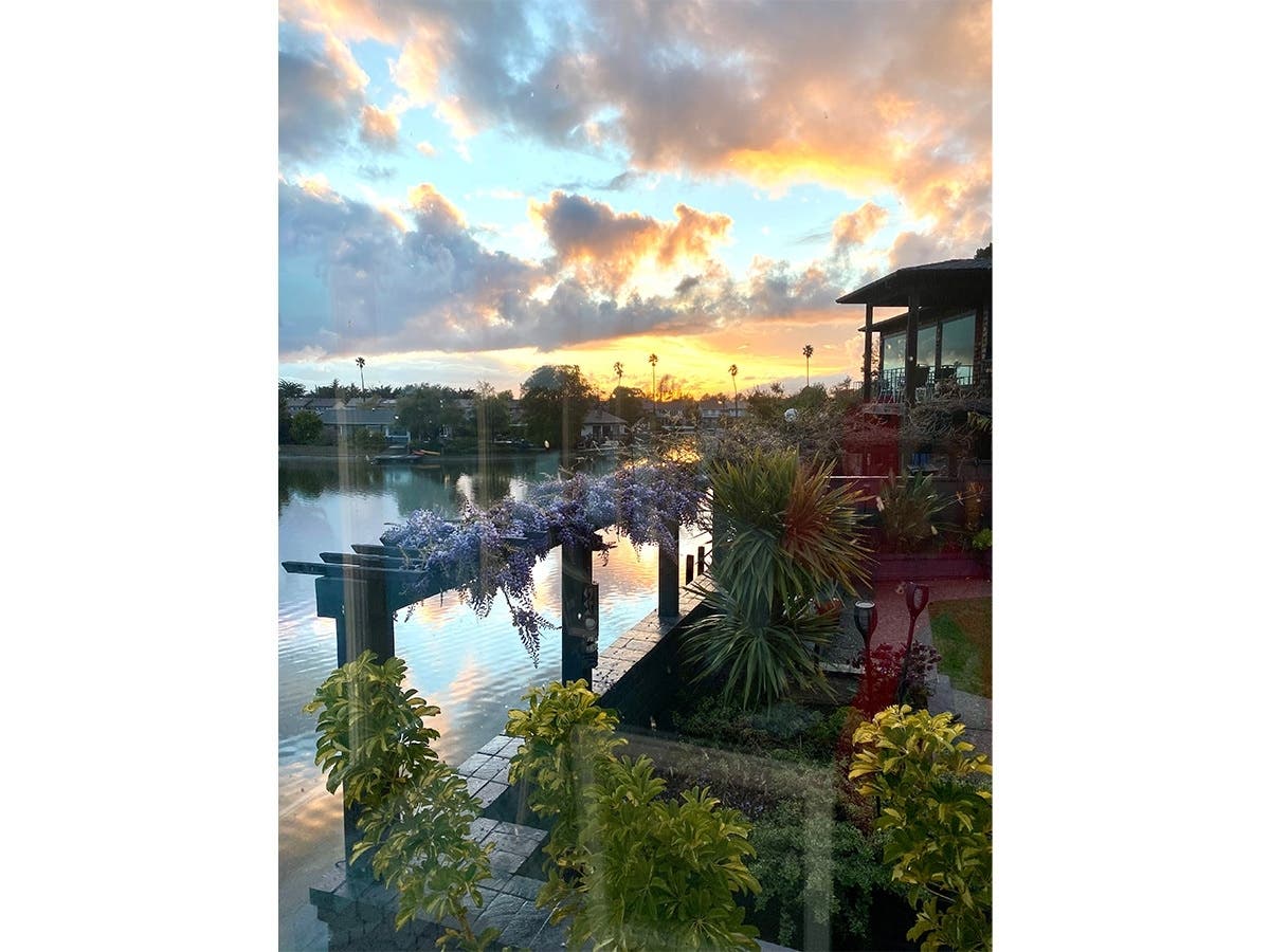 Sunset in Alameda, California.