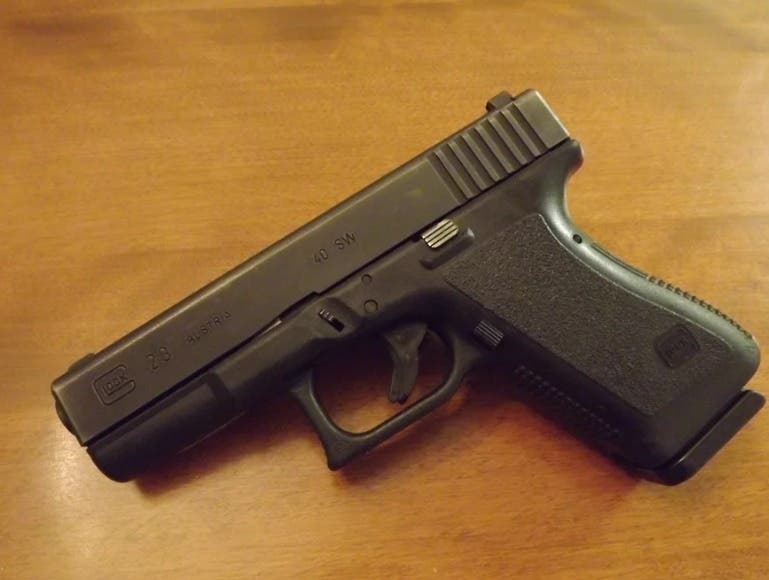 This gun was recovered by Newark Police when they arrested a pair in a stolen vehicle.