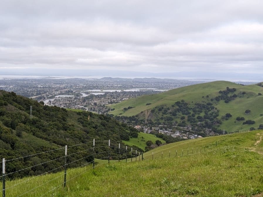 View from the Fremont hills.