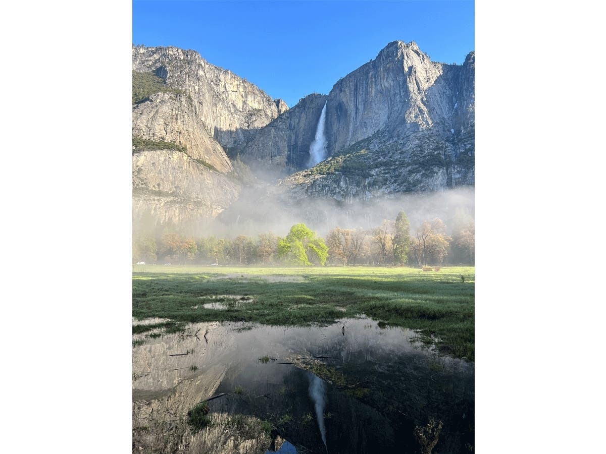 Yosemite Falls in Yosemite National Park, Calif. on May 7, 2023.