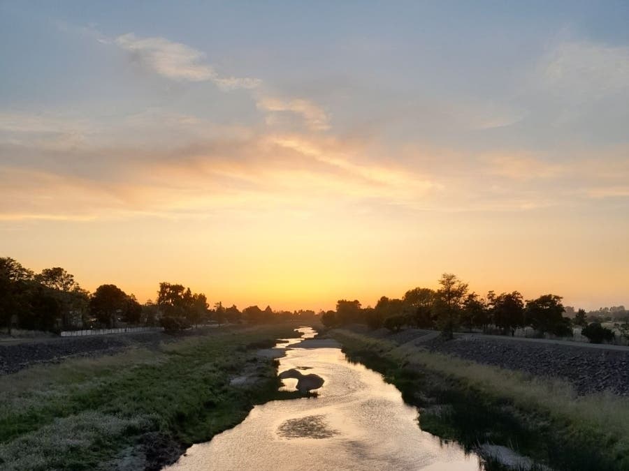 Twilight on Alameda Creek, Fremont, Calif.