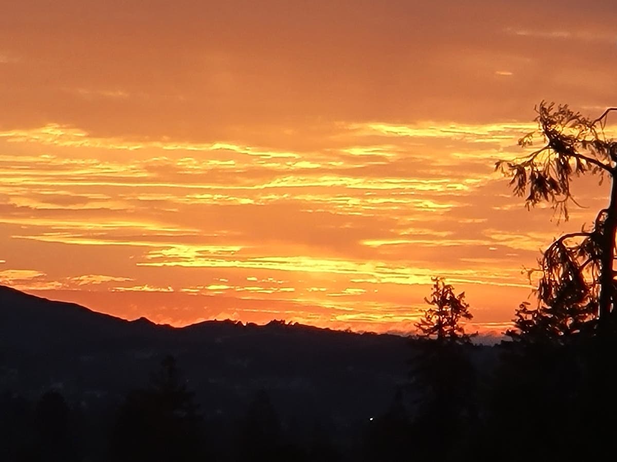 Sunset in San Mateo, Calif.