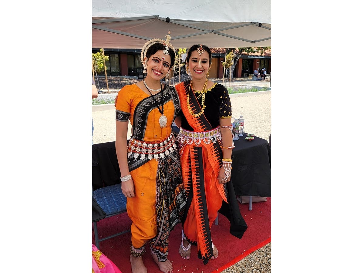 Women in native dress at the Fremont Asian Heritage Festival.